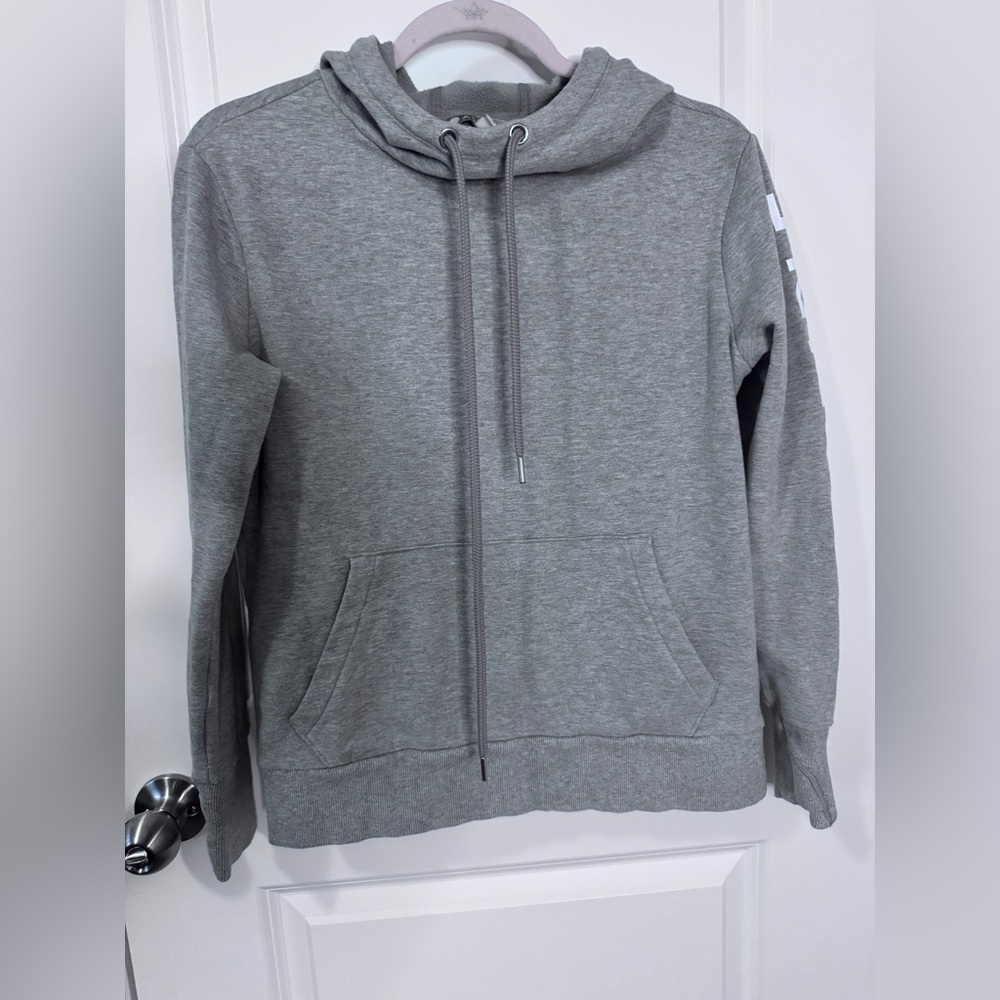 Athleta Light Gray Fleece Hoodie Size XS